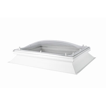 Coxdome Classic Range Double Skin Clear Polycarbonate Rooflight Dome with Manual Opening Vent