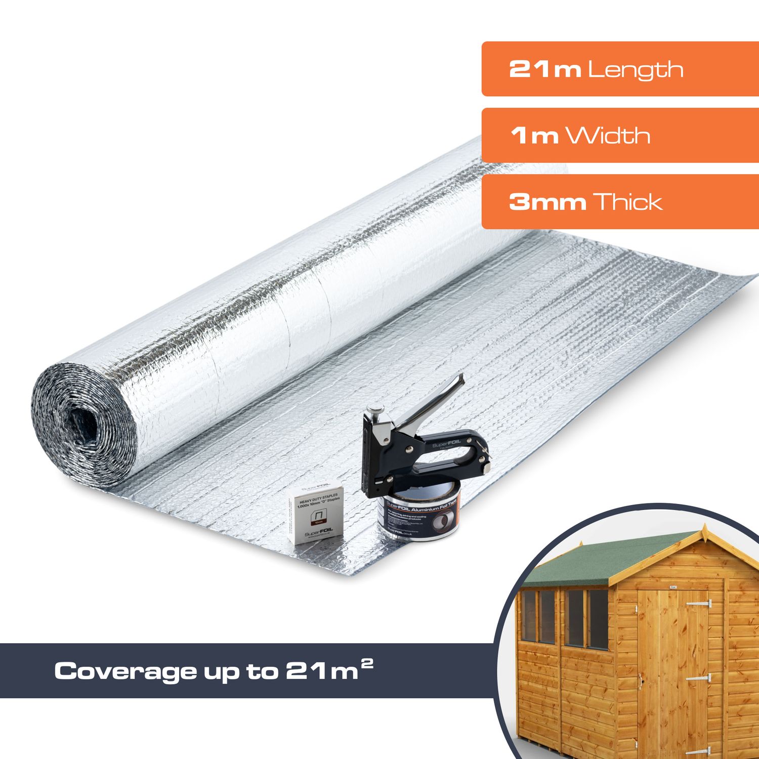 SuperFOIL Shed Insulation Kit (21m2) only £59.29