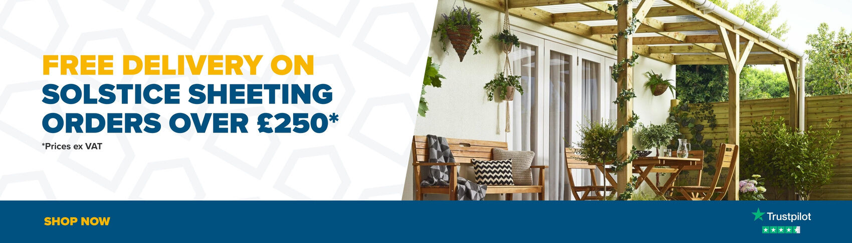 Free delivery on Solstice sheeting over £250