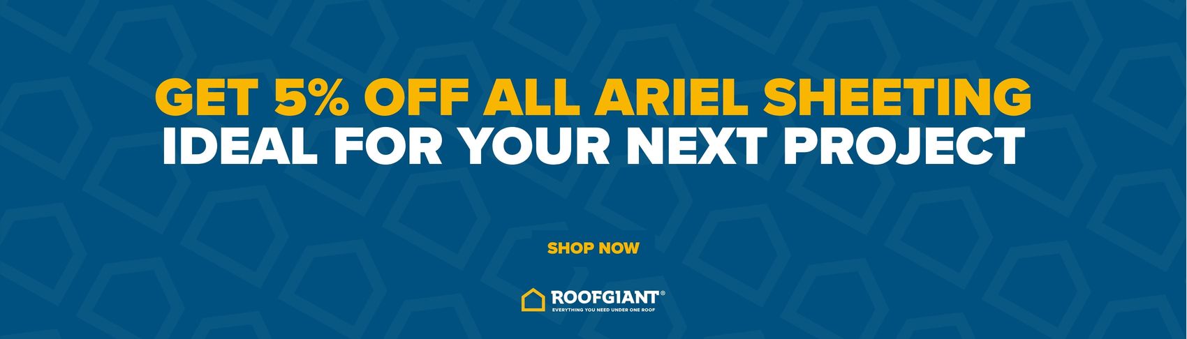 5% off Ariel sheeting