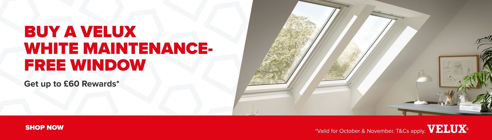 £60 Rewards on VELUX windows