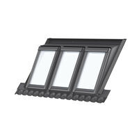 VELUX EAW MK04 6031E Mini Dormer Tile Flashing (includes flashing and base unit).  For Triple Window – 78cm x 98cm