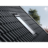 VELUX EDW CK04 2500 Pro+ Conservation Profiled Tile Flashing Kit - 55cm x 98cm (Black)