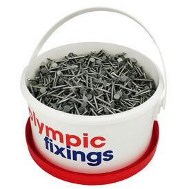 Olympic Fixings Galvanised Clout Nail 30 &amp; 40mm (4 x 3kg Tub)