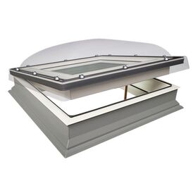 FAKRO DMC-C P2 Double Glazed Domed Manual Flat Roof Window - 60cm x 60cm
