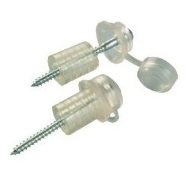 Mistral Fixing Screws With Spacer For Clear Corrugated PVC Sheets - Pack of 10