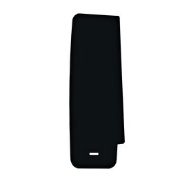 European Plastics Profile D Concrete Tile Eaves Stop End Closure - Black