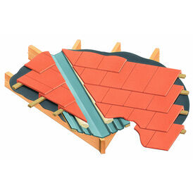 Cavity Trays VG-S GRP Valley Gutter For Roof Slates - 3 Metre Length