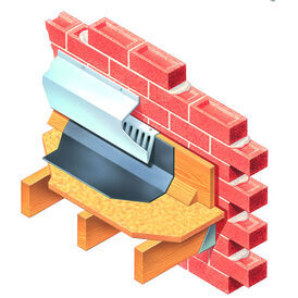 Cavity Trays RAV-FL Flat Roof Abutment Ventilator - 1.2 Metres (PVCU Grey)