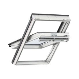 VELUX GGU UK10 006630 INTEGRA Solar White Maintenance-Free Centre Pivot Window - 134cm x 160cm
