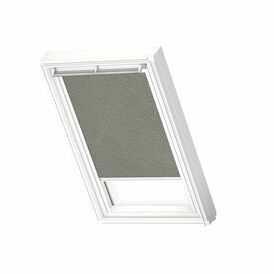 VELUX DML 4575SWL 'White Line' Electric Blackout Blind - Dusty Green