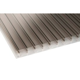 Cut To Size Corotherm Bronze Opal Multiwall Polycarbonate Roof Sheet