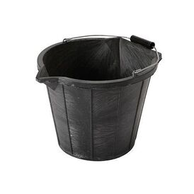 Plastic Bucket 3 Gallon - Black