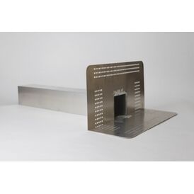 Areco Aluminium Parapet Outlet. Square. 100x100mmx900 Spigot