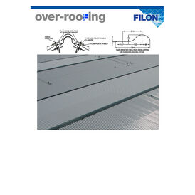 Filon Two-Piece Adjustable Plain Wing Ridge flashing OP30E, SAB Class 3 - 3150mm long