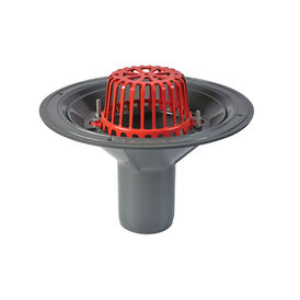 ACO HP Vertical Spigot Aluminium Roof Outlet with Dome Grate
