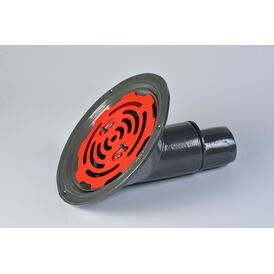 ACO 45° Spigot Aluminium Roof Drainage Outlet (Flat Grate)