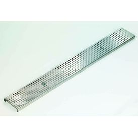 ACO FreeDeck Galvanised Steel Circular Hole Drainage Grate - 1000mm x 123mm x 20mm