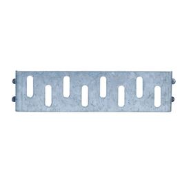 ACO FreeDeck Galvanised Intermediate Channel Drain Fixed End Plate - 50mm