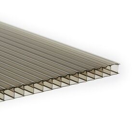 Force Cut to Size Bronze Twinwall Polycarbonate Sheeting (10mm Thick)