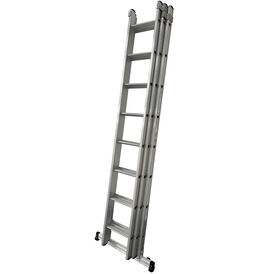 Aluminium Dmax Triple Extension Ladder with Stabiliser Bar - 3 x 13