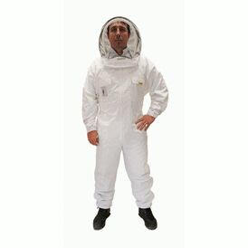 PestFix Professional White Beekeeper Coveralls &amp; 2 Veils