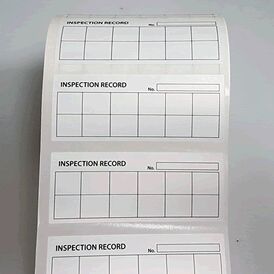 Inspection Record Labels (Pack of 250)