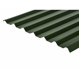 Cladco 34/1000 Box Profile 0.5mm Metal Roof Sheet - Juniper Green (PVC Plastisol Coated)