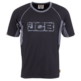 JCB Trade Black/Grey Cotton T Shirt