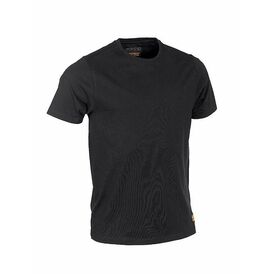 Worktough Plain Black Cotton T-Shirt