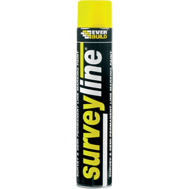 Everbuild Surveyline Semi-Permanent Line Marking Paint - 700ml (White)