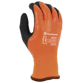 CMS Blackrock Watertite Waterproof Thermal Grip Latex Coated Work Glove - Orange