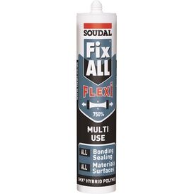 Fix All Multi-Purpose Flexi Soudal Trim Bonding Adhesive - Grey