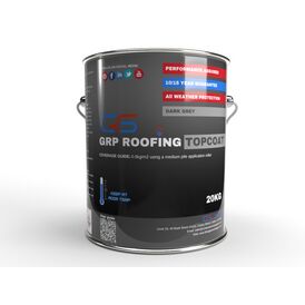 GRP Fibreglass Waterproof Roofing Topcoat - Dark Grey