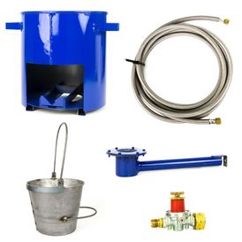 Elevate Asphalt Bucket Heater Kit With Burner, Hose &amp; Regulator