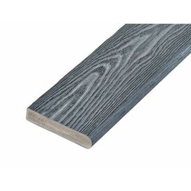 Cladco Capstock PVC-ASA Premium Woodgrain Effect Bullnose Decking Board (150 x 32mm x 3.6m)