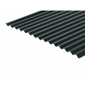 Cladco 13/3 Corrugated Profile 0.7mm Metal Roof Sheet - Slate Blue (PVC Plastisol Coated)