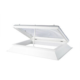 Coxdome Classic Range Triple Skin Clear Polycarbonate Dome Opening Vent Electric