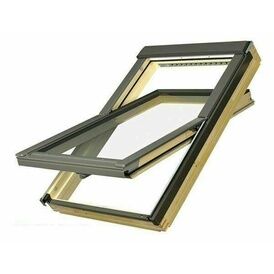 FAKRO Natural Pine Centre Pivot Double Glazed Roof Window (FTP-V)