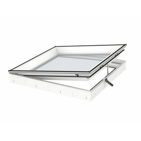VELUX CVU 100100 0320Q Solar Powered Flat Roof Window Base Double Glazed 100cm x 100cm