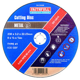 CMS Flat Metal Cutting Disc