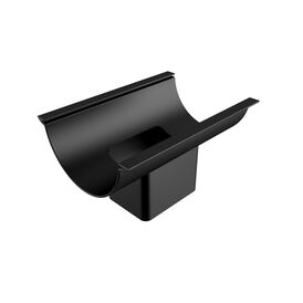 ARP Sentinel PPC Aluminium Beaded Half Round Rectangular Gutter Outlet