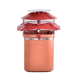 Brewer Ultimate Flue Outlet Square Solid Fuel Chimney Cowl (Fits Pots 6" - 10")