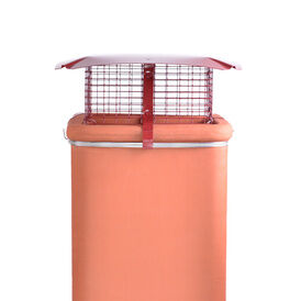 Brewer Square Gas Chimney Birdguard With Rain Cap (Fits Pots 6" - 10")