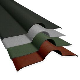 Solstice Bitumen Corrugated Roof Sheet Ridge - 1000mm x 450mm