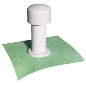 GRP White Flat Roof Vent (75mm)