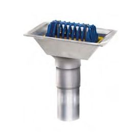 Harmer Aluminium Roof Gully Extended Spigot Drainage Outlet