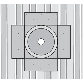 Harmer Sump Metal Deck Support Plate For Rainwater Outlets