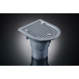 Harmer Cast Iron Flat Grate Balcony Spigot Outlet