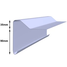 Half B260 Raised Edge Large 1.5m - Grey